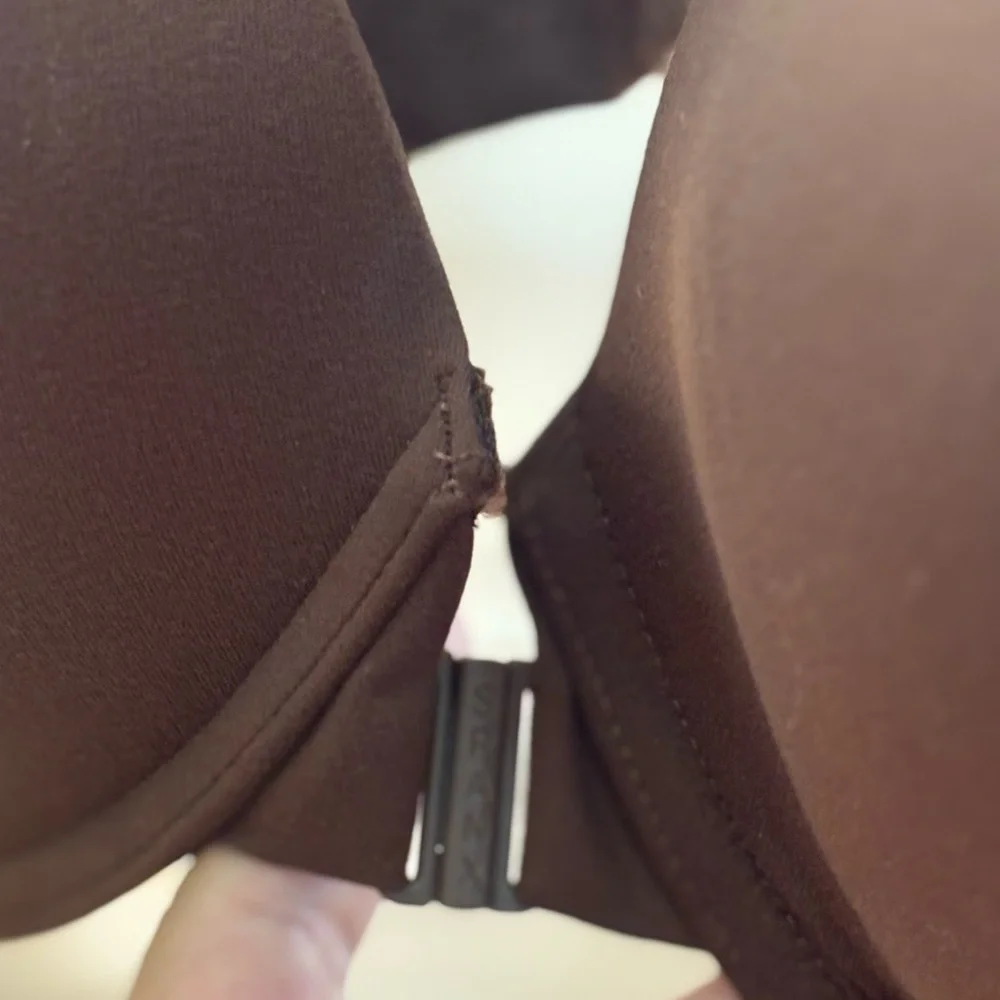 NWT Spanx Bra Front Close Full Coverage Chestnut Brown Size 40D - Picture 6 of 11